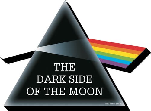 Pink Floyd Dark Side of the Moon Triangle Prism Funky Chunky Magnet poster