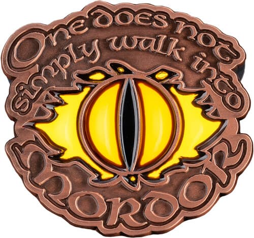 WETA Workshop - The Lord of the Rings Trilogy - One Does Not Simply Walk Into Mordor Enamel Pin poster