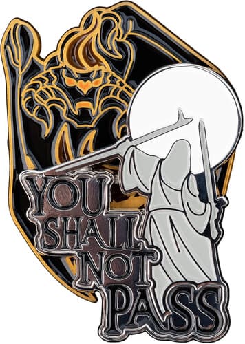 WETA Workshop - The Lord of the Rings Trilogy - You Shall Not Pass Stackable Enamel Pin Set poster