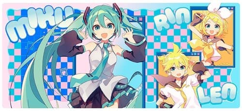 Hatsune Miku - XXL Mousepad - Miku & Friends poster