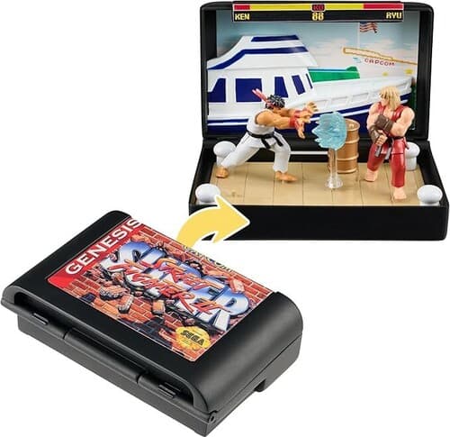 Console Heroes Sega Street Fighter Cartridge Playset poster