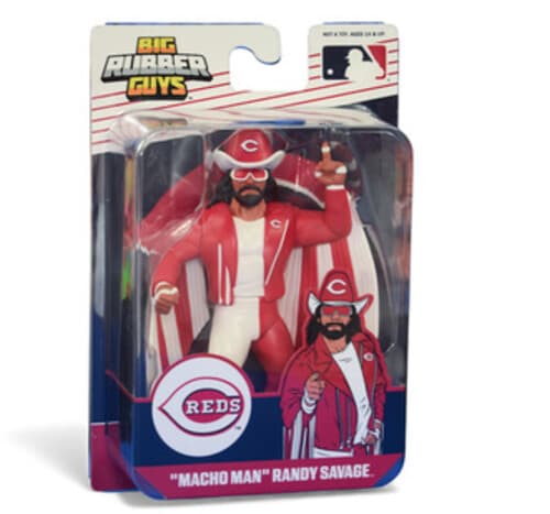 Big Rubber Guys - MLB - ""Macho Man"" Randy Savage - Cincinnati Reds 8"" Figure poster