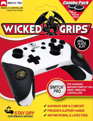 Wicked-Grips High Performance Controller Grips - Thumb Grips Combo for Nintendo Switch poster
