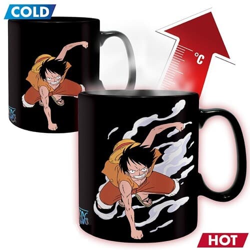 One Piece - Magic Mug - Luffy & Ace Heat Change Mug poster