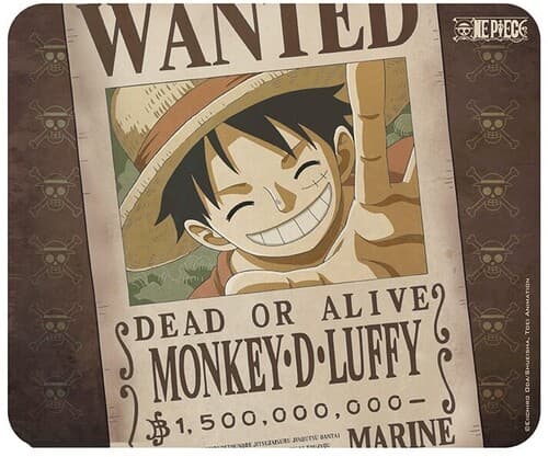 ONE PIECE - Flexible mousepad - Wanted Luffy poster