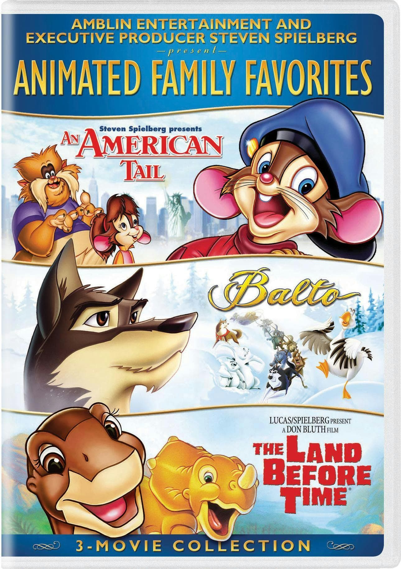 Animated Family Favorites 3-Movie Collection (An American Tail / Balto / The Land Before Time) poster