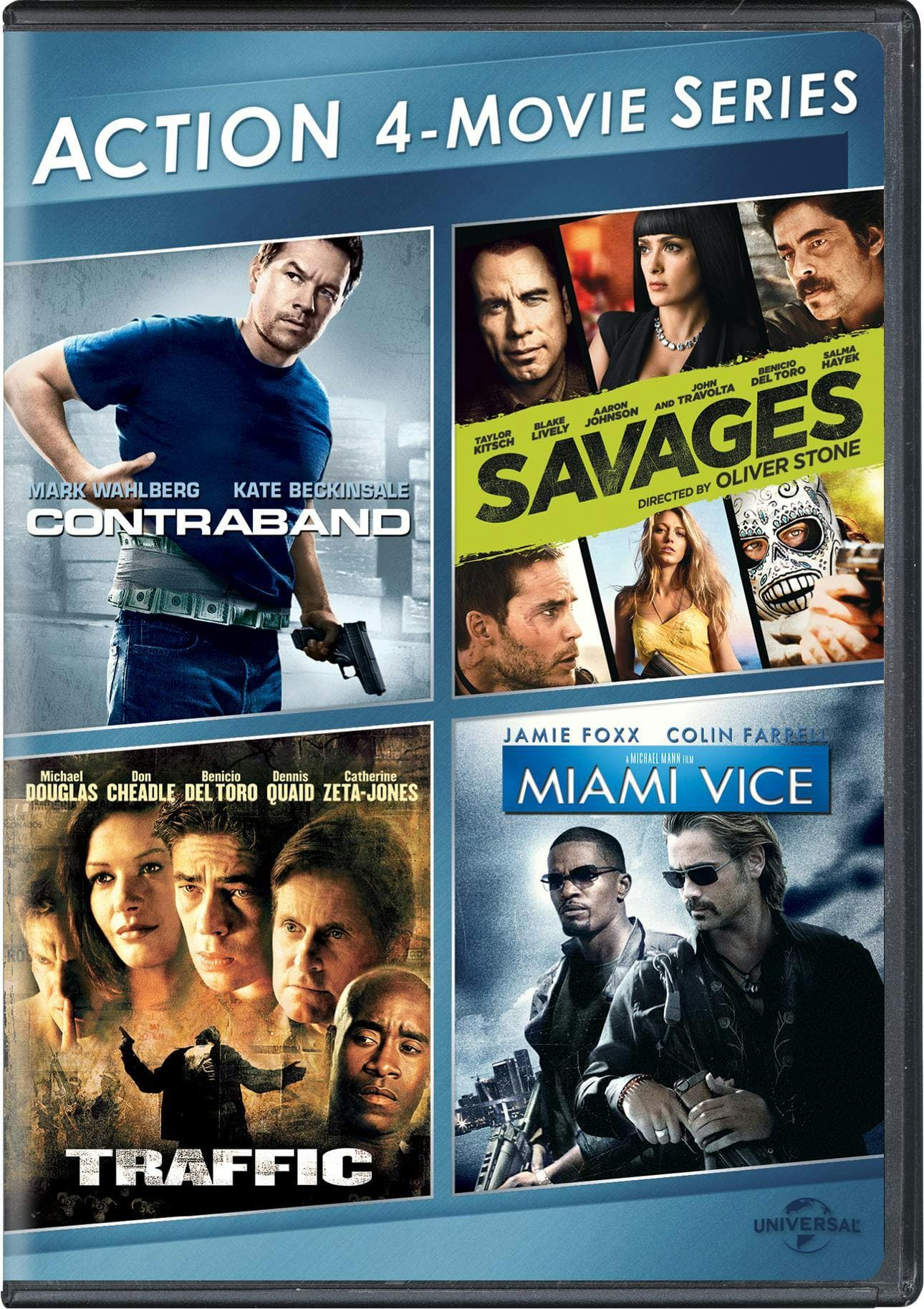 4-Movie Action Collection (Contraband / Savages / Traffic / Miami Vice) poster