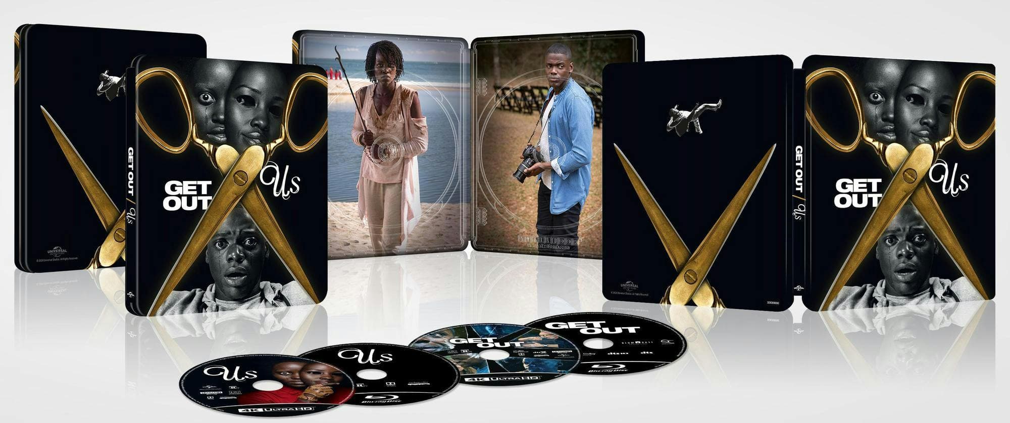 Get Out / Us Double Feature - Limited Edition Steelbook 4K Ultra HD + Blu-ray + Digital poster