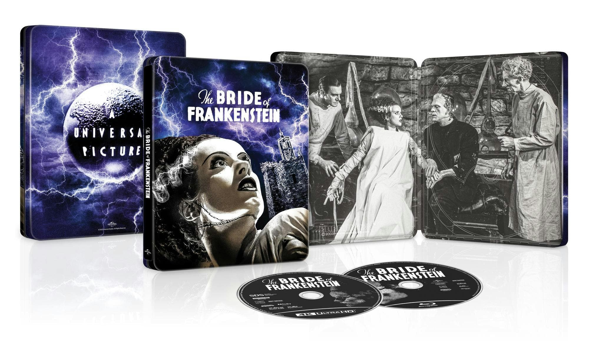 The Bride of Frankenstein - 90th Anniversary Limited Edition Steelbook 4K Ultra HD + Blu-ray + Digital (Limited Edition 4K Ultra HD Steelbook + Blu-ra poster