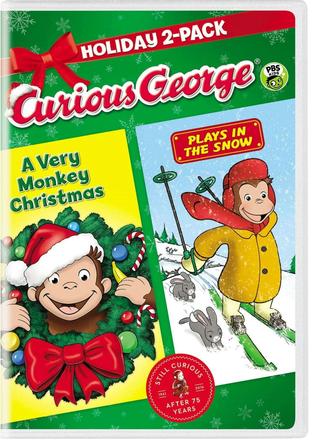 Curious George: A Very Monkey Christmas/Plays in the Snow poster