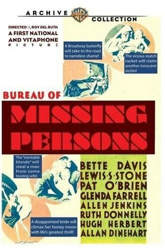 Bureau of Missing Persons poster